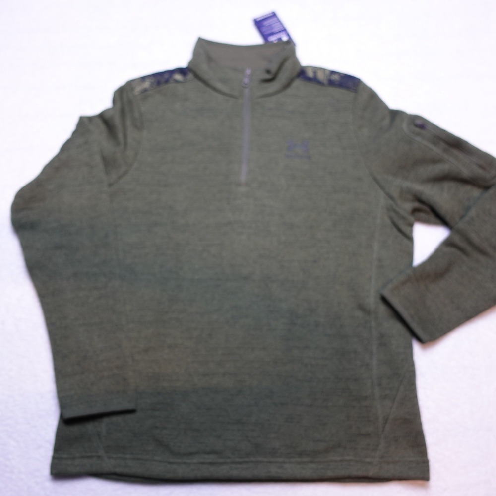 Under Armour Freedom Specialist QZ Mens Size M Green Tactical 1/4 Zip Pullover
